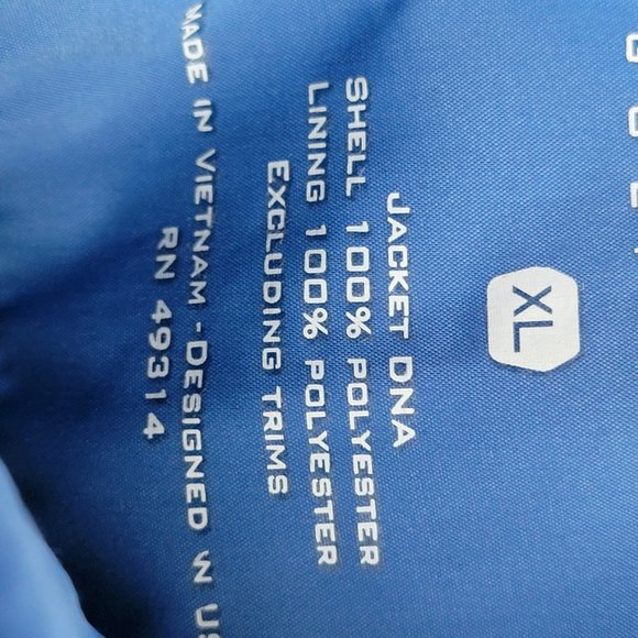 Under Armour Jacket Mens XL Blue Performance Golf Wear Windbreaker Half Zip S/S - Picture 10 of 11